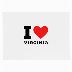 I Love Virginia Large Glasses Cloth (2 Sides) by ilovewhateva