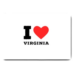 I Love Virginia Large Doormat by ilovewhateva