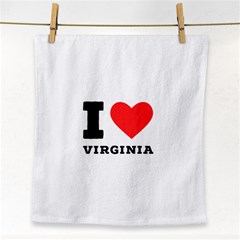 I Love Virginia Face Towel by ilovewhateva