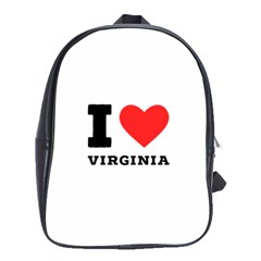 I Love Virginia School Bag (large) by ilovewhateva