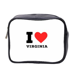 I Love Virginia Mini Toiletries Bag (two Sides) by ilovewhateva