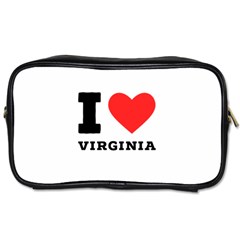 I Love Virginia Toiletries Bag (one Side) by ilovewhateva