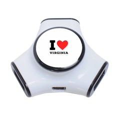 I Love Virginia 3-port Usb Hub by ilovewhateva