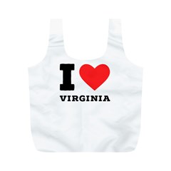 I Love Virginia Full Print Recycle Bag (m) by ilovewhateva