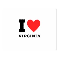 I Love Virginia Premium Plush Fleece Blanket (large) by ilovewhateva