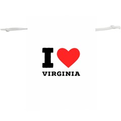 I Love Virginia Lightweight Drawstring Pouch (xl) by ilovewhateva