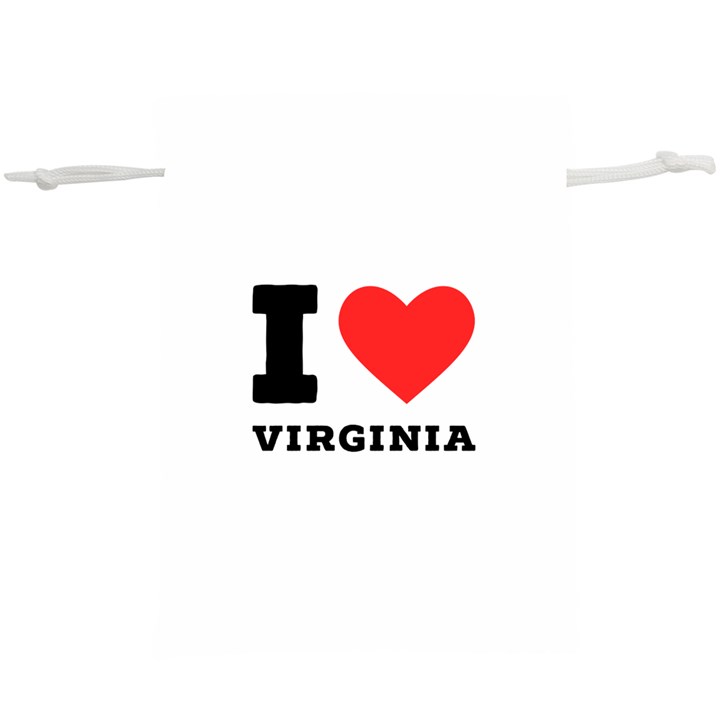 I love virginia Lightweight Drawstring Pouch (XL)