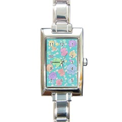 Jellyfish Animal Translucent Rectangle Italian Charm Watch by Semog4