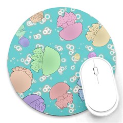 Jellyfish Animal Translucent Round Mousepad