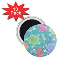 Jellyfish Animal Translucent 1 75  Magnets (10 Pack)  by Semog4