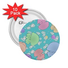 Jellyfish Animal Translucent 2 25  Buttons (10 Pack)  by Semog4