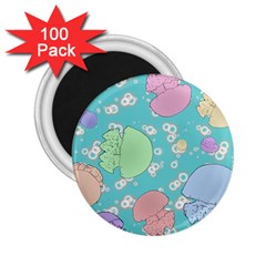 Jellyfish Animal Translucent 2 25  Magnets (100 Pack)  by Semog4