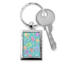 Jellyfish Animal Translucent Key Chain (rectangle)