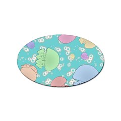 Jellyfish Animal Translucent Sticker (oval)