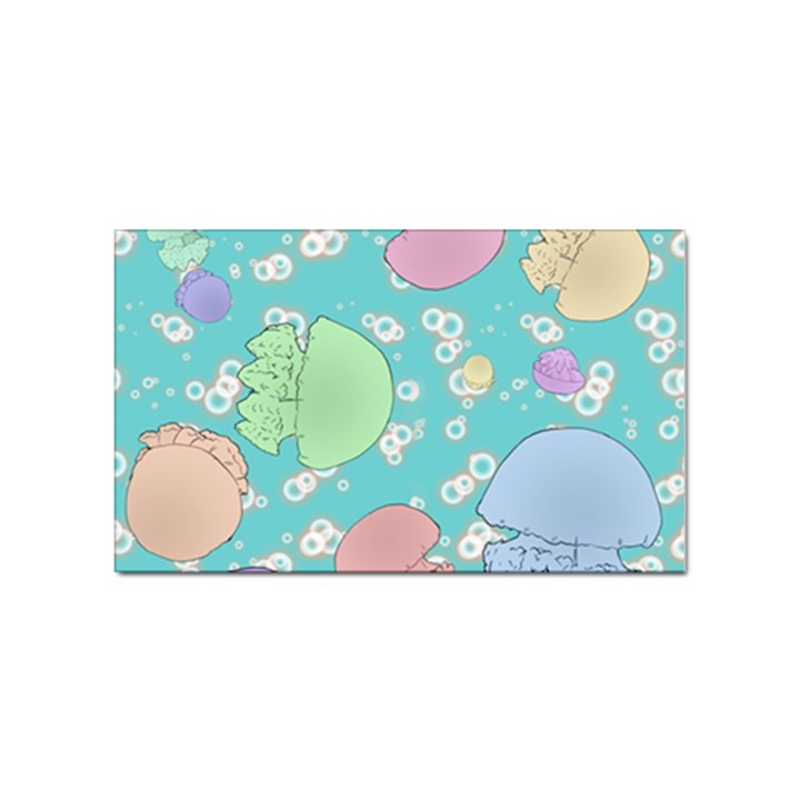 Jellyfish Animal Translucent Sticker (Rectangular)