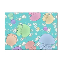 Jellyfish Animal Translucent Sticker A4 (10 Pack)