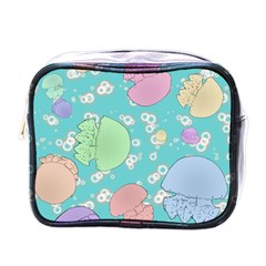 Jellyfish Animal Translucent Mini Toiletries Bag (one Side) by Semog4