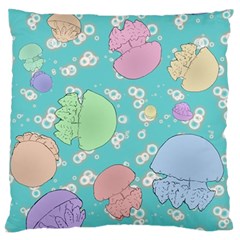 Jellyfish Animal Translucent Standard Premium Plush Fleece Cushion Case (two Sides) by Semog4