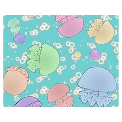 Jellyfish Animal Translucent Premium Plush Fleece Blanket (medium)