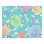 Jellyfish Animal Translucent Premium Plush Fleece Blanket (Large) 80 x60  Blanket Front