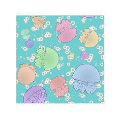 Jellyfish Animal Translucent Square Satin Scarf (30  X 30 ) by Semog4