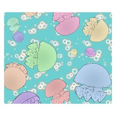 Jellyfish Animal Translucent One Side Premium Plush Fleece Blanket (small) by Semog4