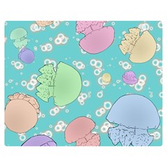 Jellyfish Animal Translucent One Side Premium Plush Fleece Blanket (medium) by Semog4