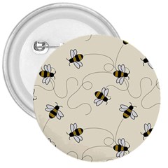 Insects Bees Digital Paper 3  Buttons