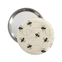 Insects Bees Digital Paper 2 25  Handbag Mirrors