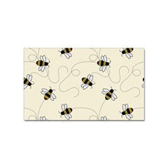 Insects Bees Digital Paper Sticker (rectangular)