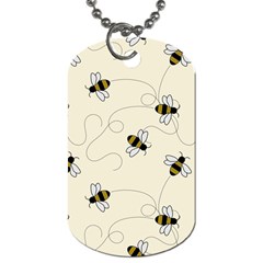 Insects Bees Digital Paper Dog Tag (one Side) by Semog4