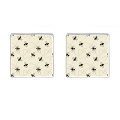 Insects Bees Digital Paper Cufflinks (square)