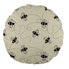 Insects Bees Digital Paper Large 18  Premium Round Cushions by Semog4