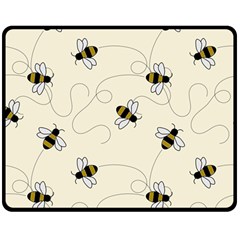 Insects Bees Digital Paper Fleece Blanket (medium)