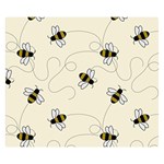 Insects Bees Digital Paper Premium Plush Fleece Blanket (Small) 50 x40  Blanket Back