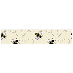 Insects Bees Digital Paper Small Premium Plush Fleece Scarf