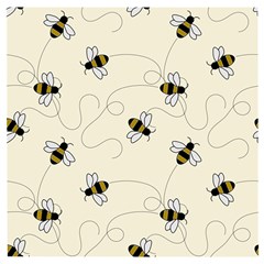 Insects Bees Digital Paper Wooden Puzzle Square