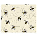 Insects Bees Digital Paper One Side Premium Plush Fleece Blanket (Medium) 60 x50  Blanket Front