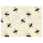 Insects Bees Digital Paper One Side Premium Plush Fleece Blanket (Extra Small) 40 x30  Blanket Front