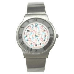 Background Pattern Texture Design Stainless Steel Watch