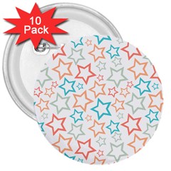 Background Pattern Texture Design 3  Buttons (10 Pack) 