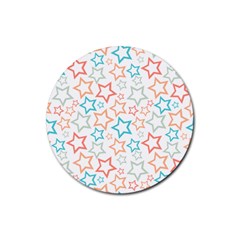 Background Pattern Texture Design Rubber Coaster (round) by Semog4