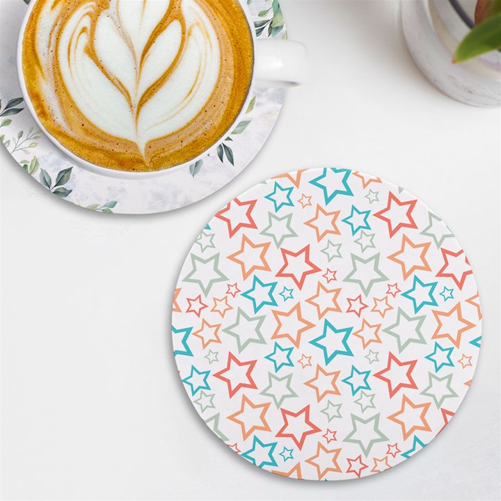 Background Pattern Texture Design UV Print Round Tile Coaster