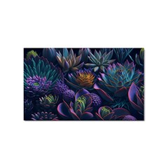 Ai Generated Succulents Flowers Sticker (rectangular) by Semog4