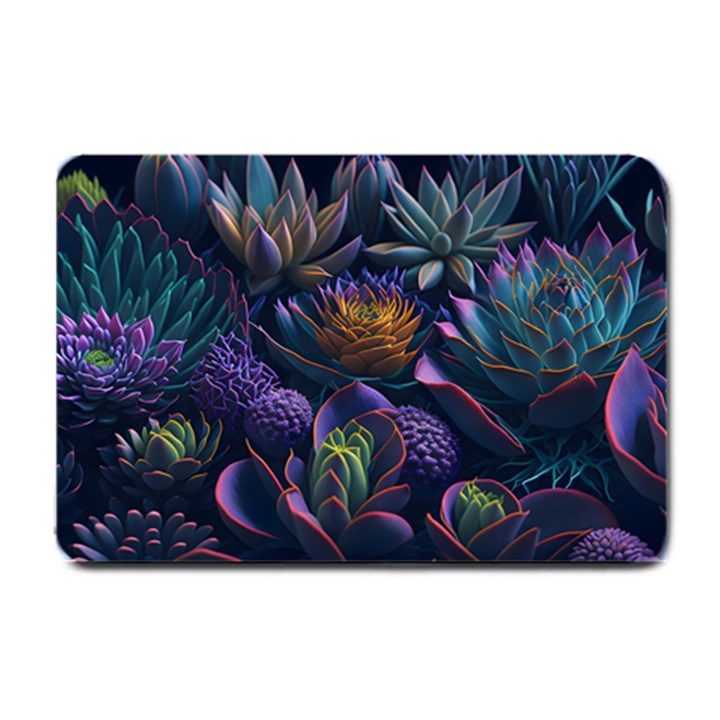 Ai Generated Succulents Flowers Small Doormat