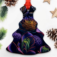 Ai Generated Succulents Flowers Ornament (christmas Tree)  by Semog4