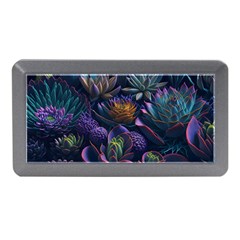 Ai Generated Succulents Flowers Memory Card Reader (mini) by Semog4