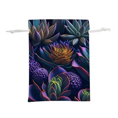 Ai Generated Succulents Flowers Lightweight Drawstring Pouch (s)