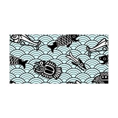 Fish Koi Ocean Sea Oriental Waves Yoga Headband by Semog4