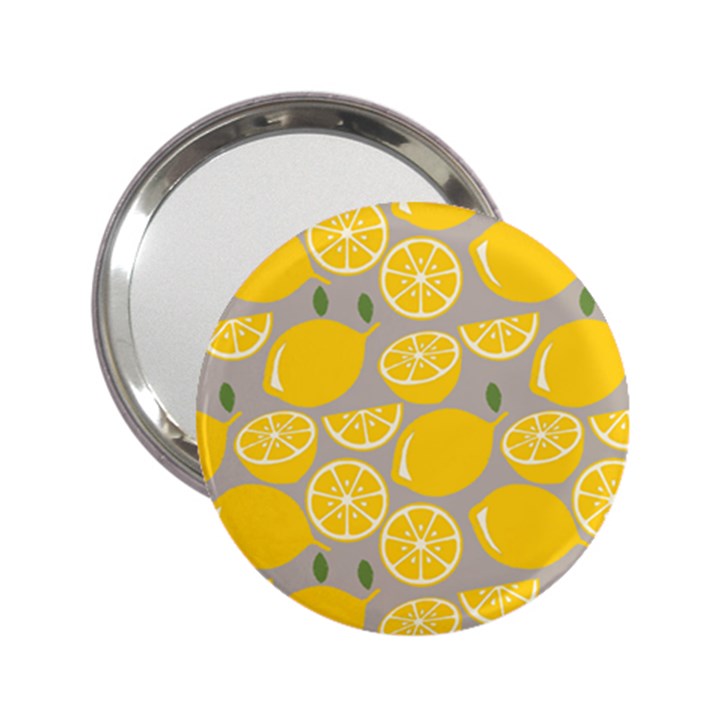 Lemon Background Lemon Wallpaper 2.25  Handbag Mirrors